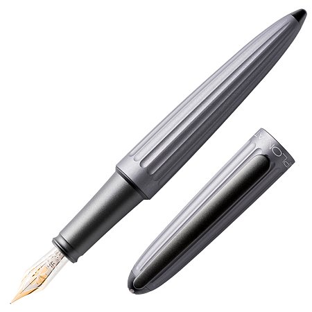 Diplomat Aero Grey 14K Gold Nib - Fountain [M]