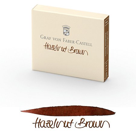 Graf von Faber-Castell Ink Cartridges (6 pcs) - Hazelnut Brown