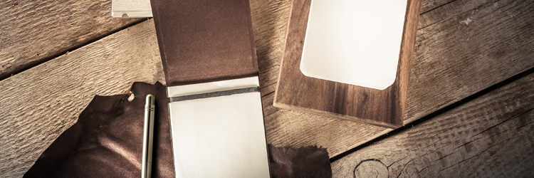 Off lines Leather Notepad